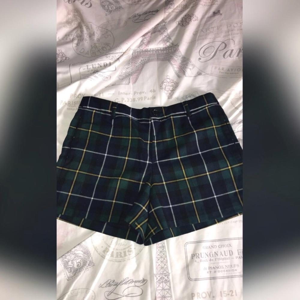 Plaid Shorts💛💚